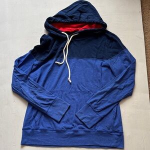 American Eagle Outfitters Navy and Blue Hoodie